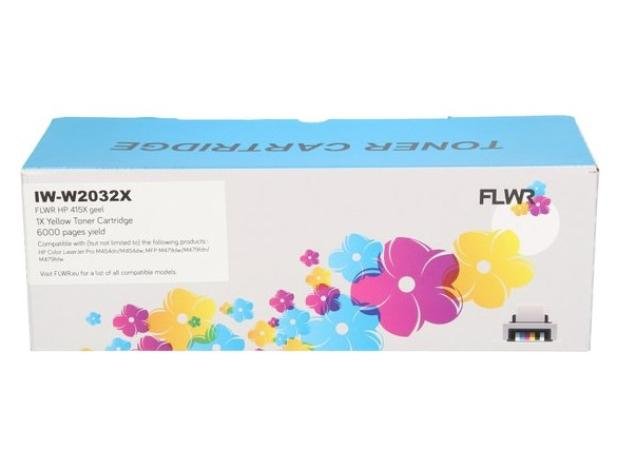 FLWR toner HP W2032X geel 6000 pag 415X