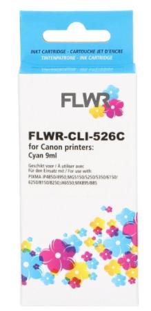 FLWR cartridge Canon Cli-526C cyaan 500 pag