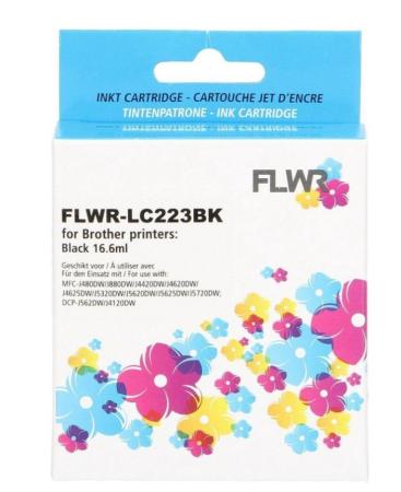 FLWR cartridge Brother LC-223BK zwart 650 pag