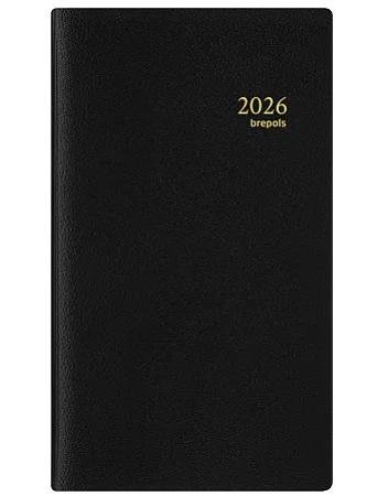 agenda breplan zwart 90 x 160 mm genova 7d/1p
