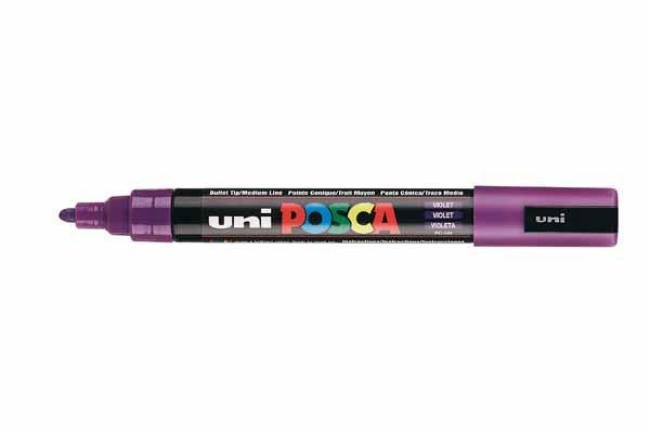 paint marker uni posca pc5m violet 2.5mm