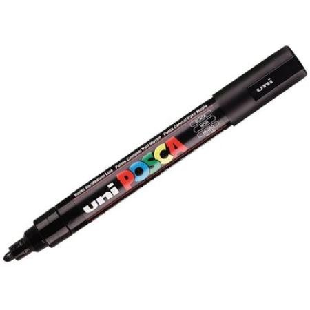 paint marker uni posca pc5m zwart 2.5mm