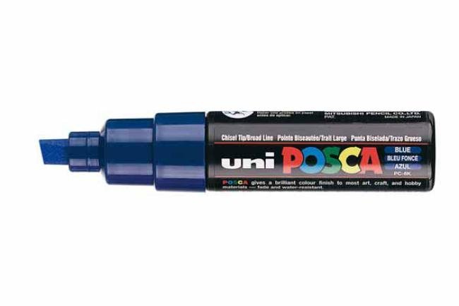 paint marker uni posca pc8k donkerblauw 8.5mm