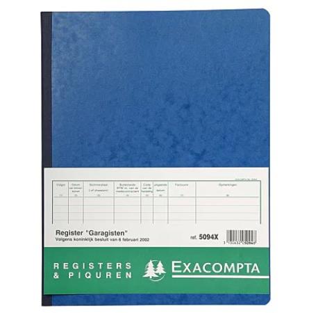 register exa 25 x 32 cm garagisten