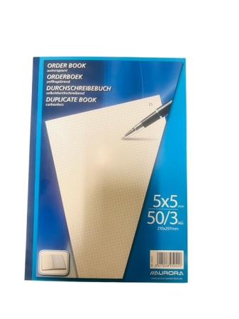 orderboek aurora A4 geruit tripli (tev)