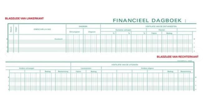 register exacompta 27 x 32 cm financieel dagboek
