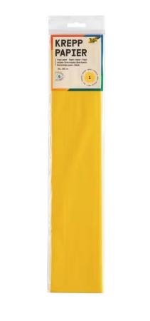 crepepapier folia geel 2500 x 500 mm