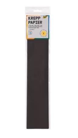 crepepapier folia zwart 50 cm x 2.5 m