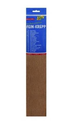 crepepapier folia bruin 2500 x 500 mm