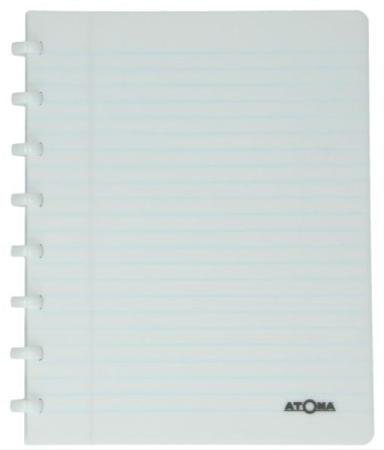 atoma schrift 210 x 297 mm gelijnd pp wit transp