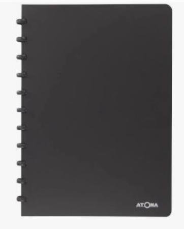 atoma schrift 210 x 297 mm pp geruit zwart