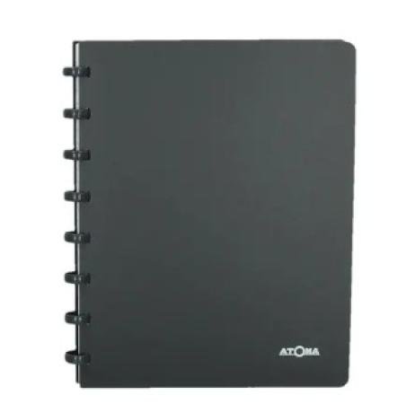 atoma schrift 165 x 210 mm pp geruit zwart