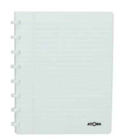 atoma schrift 165 x 210 mm geruit pp transp wit