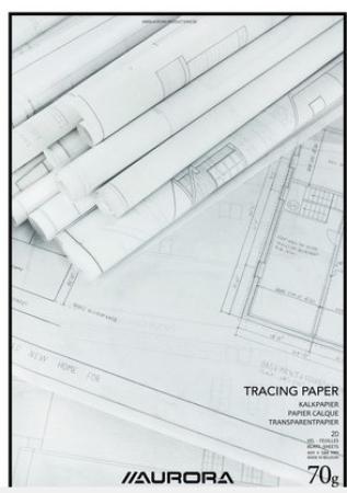 20 vel kalkpapier 420 x 594 mm 72 gr