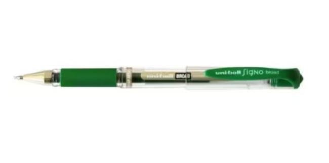 roller uniball signo broad 1 mm groen