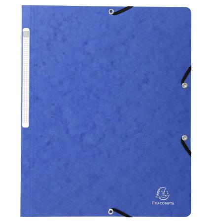 map zonder kleppen met elastiek 400 gr A4 blauw