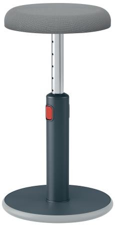 Leitz Ergo Cosy Active zit/sta kruk fluweel grijs