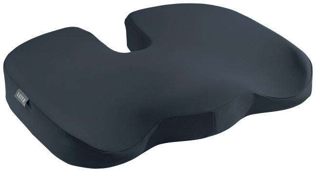 kussen Leitz Cosy Ergo fluweel grijs