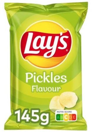 20 zakjes chips Lay's Pickles 145 gr