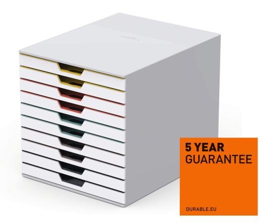 ladenblok durable varicolor 10 laden wit + kleur