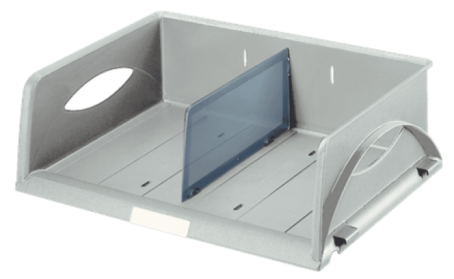 brievenbak sorty 272 x 110 x 370 mm grijs dwars