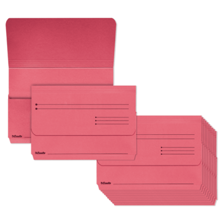documentenmap esselte pocket file folio rood