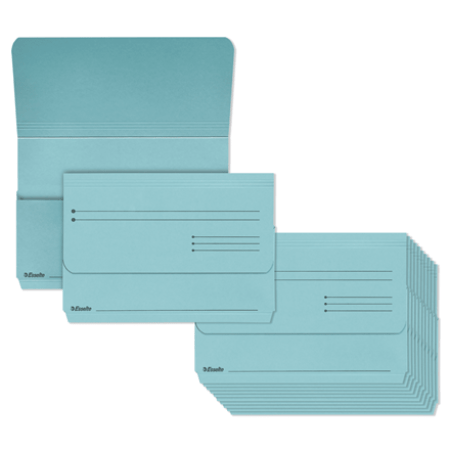 documentenmap esselte pocket file folio blauw