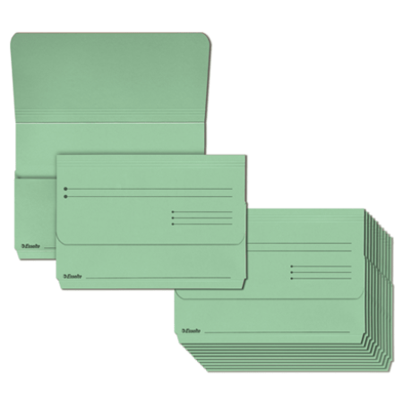 documentenmap esselte pocket file folio groen