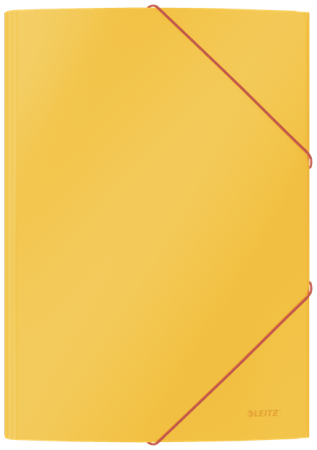Leitz Cosy elastomap 3 klep karton A4 geel