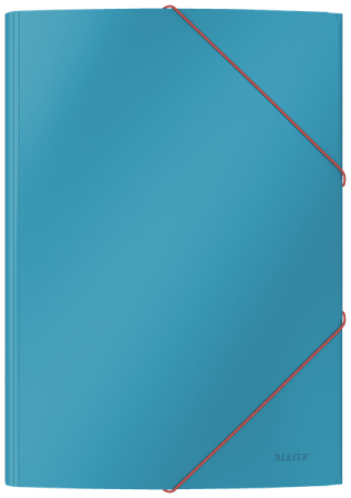 Leitz Cosy elastomap 3 klep karton A4 blauw
