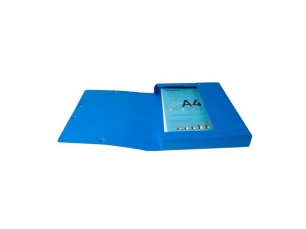 documentbox elastiek exacompta rug 40 mm blauw kar