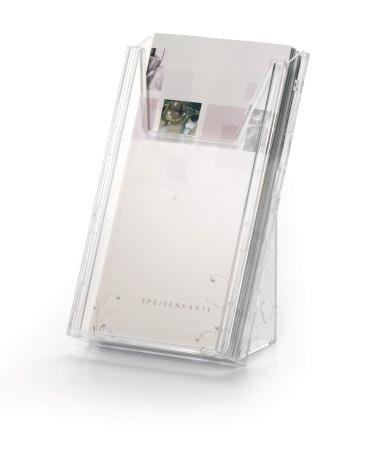 folderhouder combibox 1/3 A4 transp + muurbevestig