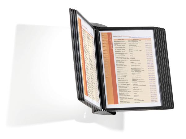 muurstandaard durable sherpa style 10 tassen zwart