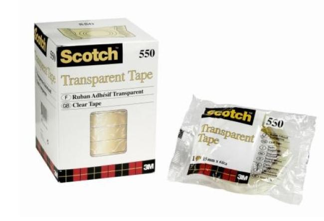 plakband scotch 550 15 mm x 66 m k: 75 mm