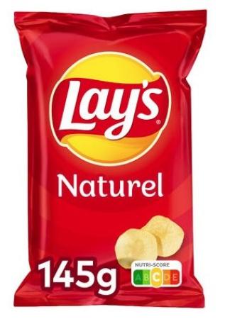 20 zakjes chips Lay's Naturel zout 145 gr