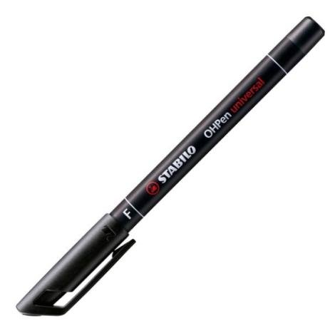 stabilo ohp marker permanent zwart fijn 0.7 mm