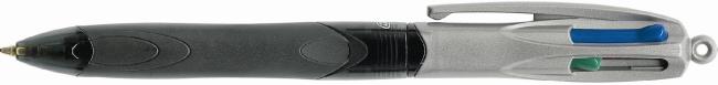 balpen bic grip pro medium 4 kleur: rd/bl/gr/zw
