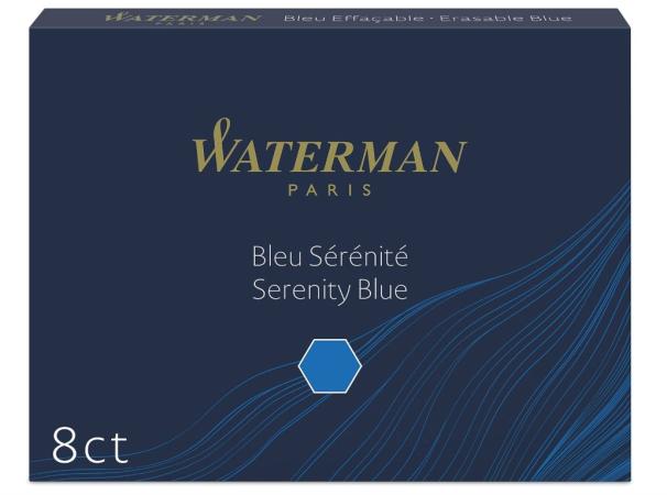8 vulpen inktpatronen standard waterman blauw