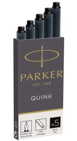 doosje 5 vulpen inktpatronen parker zwart