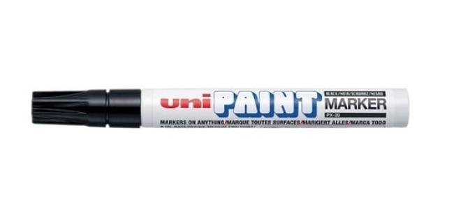 paint marker uniball 2,5 mm px20 zwart