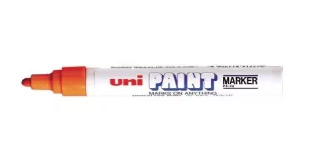 paint marker uniball 2,5 mm px20 oranje @