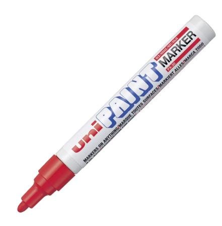 paint marker uniballl 2,5 mm px20 rood