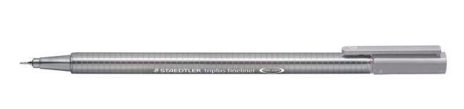 fineliner triplus grijs 0.3 mm staedtler