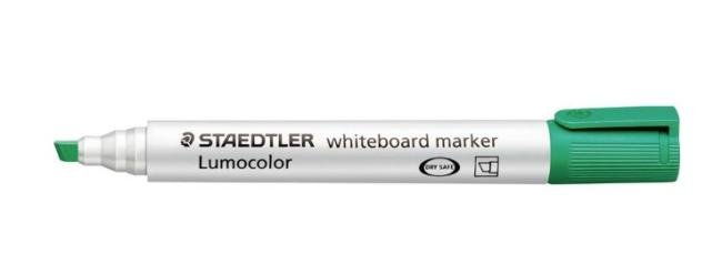 witbordstift lumocolor staedtler groen schuine pun