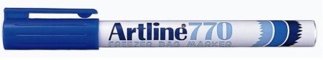 alcoholstift artline 770 blauw vr diepvries 1 mm