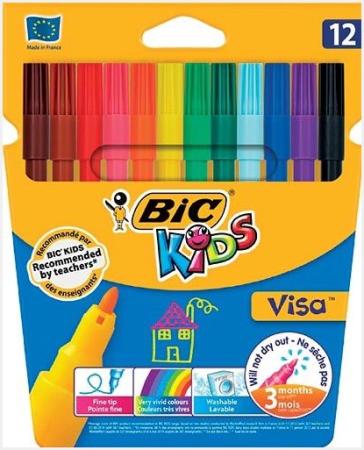 12 kleurstiften Bic Kids Visa assortie