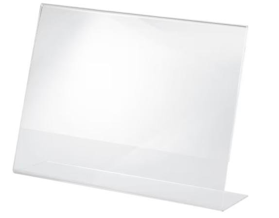 folderhouder A4 210x297 liggend met L-voet