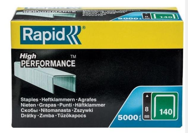 5000 nietjes rapid verzinkt 140/8