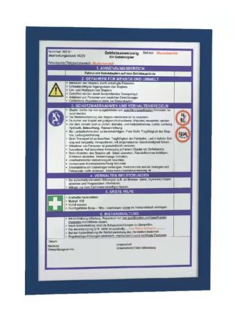pak van 2 Duraframe donkerblauw A4 zelfkl magneti