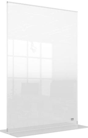 nobo folderhouder op T-voet acryl A3